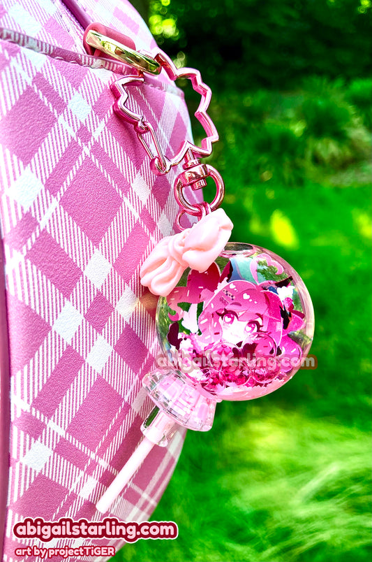 Sakura Berry Lollipop Keychain
