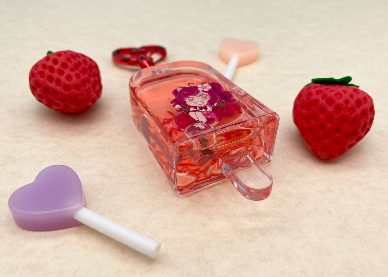 Summer Vibes Berry Popsicle Keychain