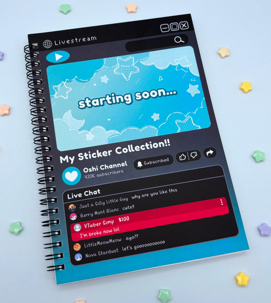 Midnight Livestream Sticker Book
